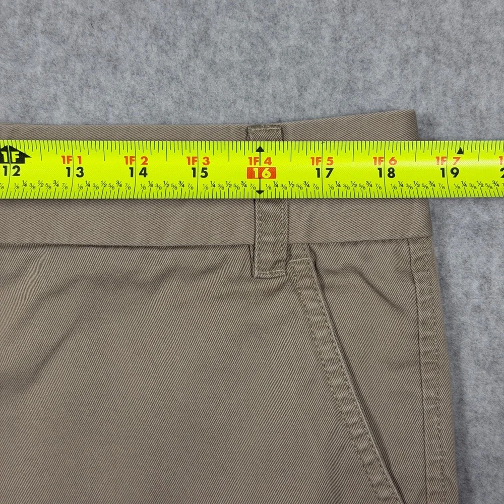 J.Crew Chino Shorts Womens 12 Khaki Tan Cotton Twill Mid Rise 5 Inch Inseam